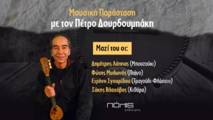 Read more about the article Μουσική Παράσταση με τον Πέτρο Δουρδουμπάκη